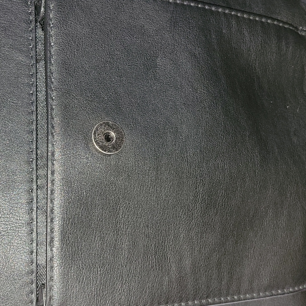 Universal Thread Backpack Black Faux Leather - image 3